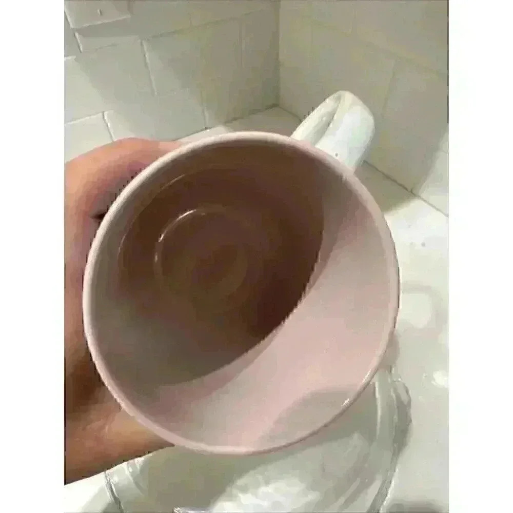 Large Coffee Mug Gray Pink Iridescent Pearl LaRochelle Signature Collection - Picture 13 of 14